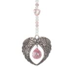 Angel Wings Sun Catcher - Pale Pink