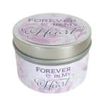 Floral Forever In My Heart Travel Tin Candle