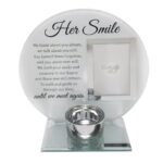 Her Smile Glass Verse Tealight Holder