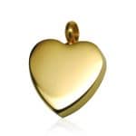 Gold Heart Memorial Pendant