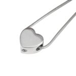 925 Silver Heart Bead Memorial Pendant