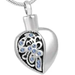 Bluestone Heart Memorial Pendant