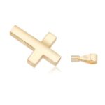 Gold Vermeil Cross Memorial Pendant Open