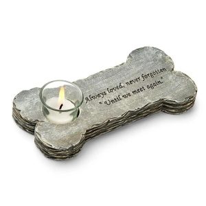 Dog Bone Memorial Candle
