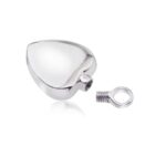 925 Silver Heart Memorial Pendant Open