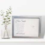 His Smile Verse Photo Frame on Shelf