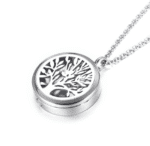 Round Tree Of Life Memorial Pendant Cremation Jewellery