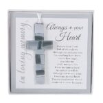 In Loving Memory Mosaic Glass Cross