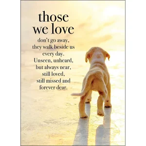 Those We Love Sympathy Card Pet Loss