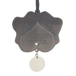 Pawprints Left By You Medallion Ornament - Back