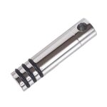 Silver Three Stripe Cylinder Memorial Pendant