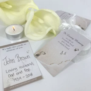 Candle Favours Footprints 10 Gifts