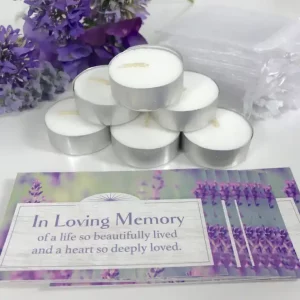 Candle Funeral Favours Lavender 10 Gifts Whats Included
