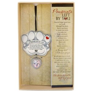 Pawprints Left By You Photo Medallion Ornament