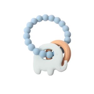 Baby Blue Elephant Silicone Teether