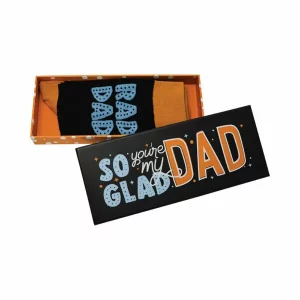 Glad You're My Dad Sock Gift Box