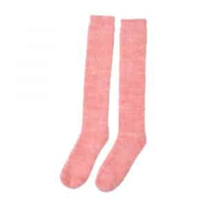 Coral Fuzzy Bed Socks