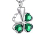 Four Leaf Clover Memorial Pendant