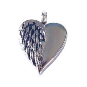 Angel Heart Silver Memorial Pendant