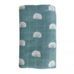 Ocean Shell Bamboo and Cotton Muslin Wrap