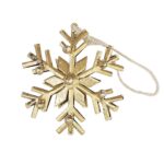 Gold Snowflake Christmas Ornament