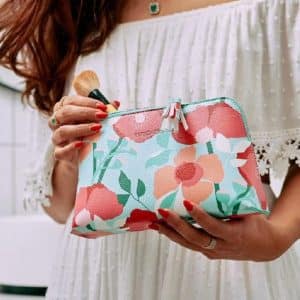 Sherbet Poppies Vanity Bag