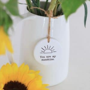 You Are My Sunshine Hanging Ornament Displayed