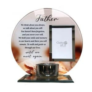 Father Glass Verse Tealight Holder