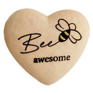 Bee Awesome Heart Keepsake Ornament
