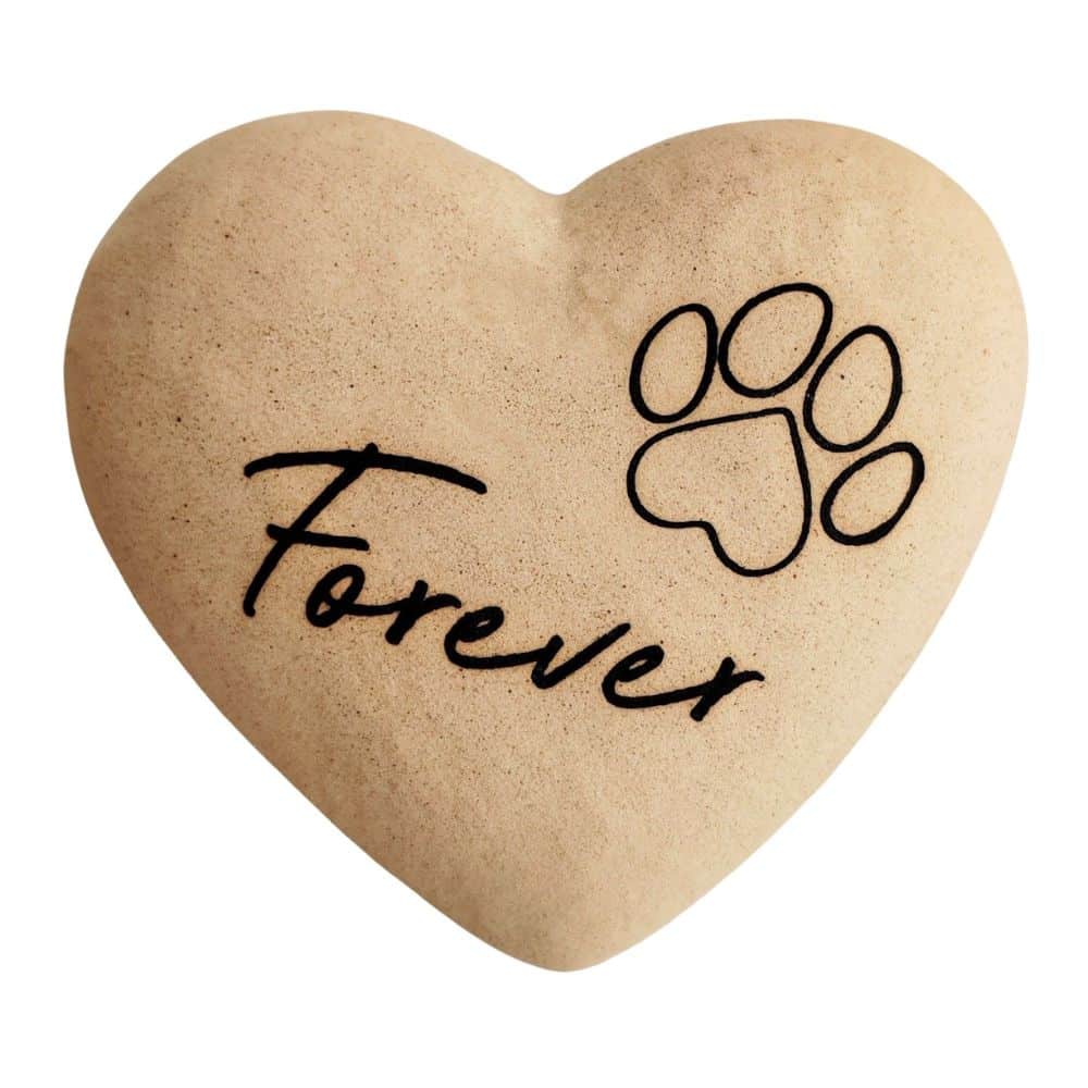 Forever Pawprint Heart Keepsake Ornament