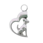 Dog On A Moon Pendant