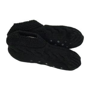 Black Slouchy Slippers