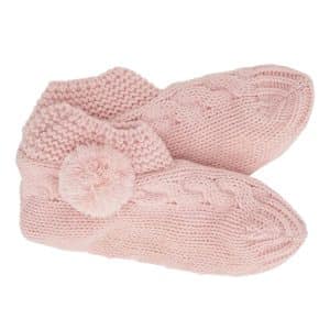 Soft Pink Slouchy Slippers