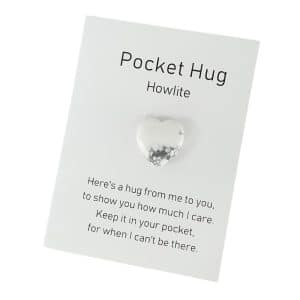 Howlite Pocket Hug Token Front