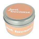 Just Becasue Travel Tin Candle