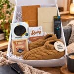 Men’s hospital get well gift hamper with cosy slippers, puzzles and screen-free boredom activities