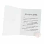 Rose Quartz Pocket Hug Token Inside Card