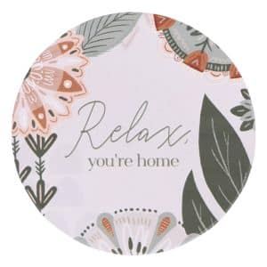 Relax Garden Ceramic Coaster