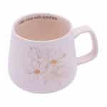 Dusty Pink Gold Floral Mug