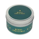 Forest Green Christmas Travel Tin Candle