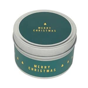 Forest Green Christmas Travel Tin Candle