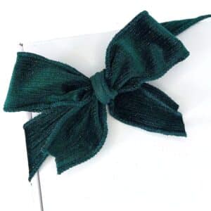 Forest Green Velvet Ribbon Gift Box