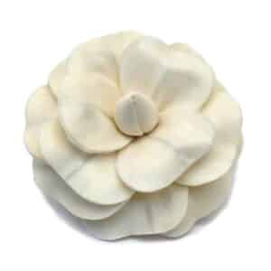 Ivory Balsa Wood Camellia