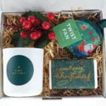 Merry Christmas Box With Berry Pick