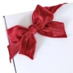 Ruby Red Velvet Ribbon Gift Box