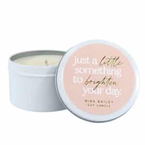 Brighten Your Day Quote Candle