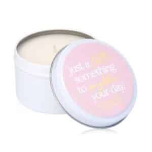 Brighten Your Day Quote Candle