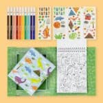 Dinosaurs Colouring Set Contents