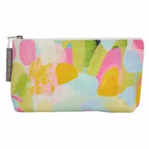 Good Vibes Linen Cosmetic Bag