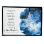 Remembered Glass Star Hanging Ornament